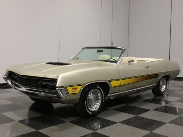 SUPER RARE TORINO GT 'VERT, MARTI-BACKED 1 OF 4, 351 V8, AUTO, FACTORY AIR!! 1971 Ford Torino GT