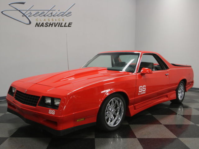 SUPER SLICK TORCH RED PAINT, 350CI MOTOR W/ 4 BOLT MAIN, A/C, NICELY RESTORED! 1983 Chevrolet El Camino