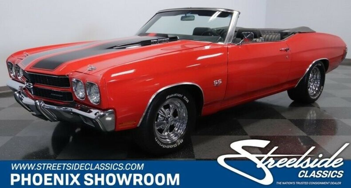 Super Sport Clone V8 BBC Muncie Manual Classic Vintage Collector Cranberry Dropt 1970 Chevrolet Chevelle SS 454 Tribute Convertible