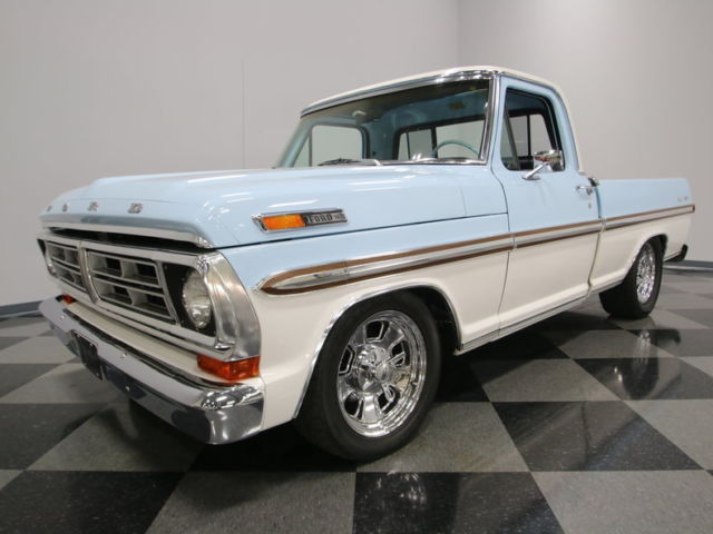 SUPER STRAIGHT, GREAT COLOR COMBO, A/C, GREAT RESTO, 302CI, LOOK UNDERNEATH! 1971 Ford F-100