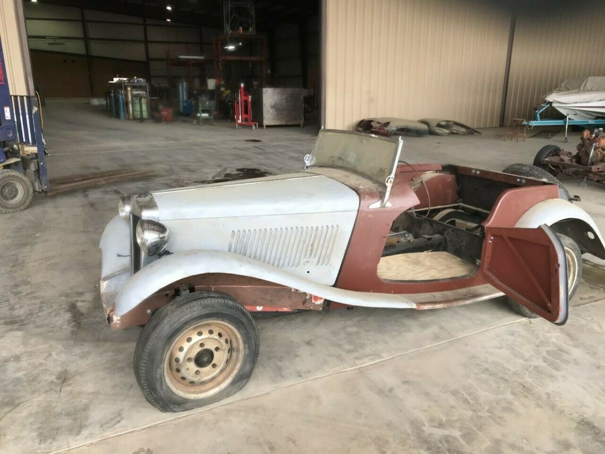 Supercharged 1952 MG TD MGTD MT-Series Partially Disassembled, Very Solid 1952 MG T-Series