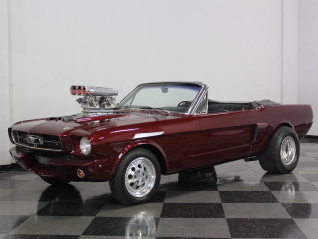 SUPERCHARGED 302 W/ DUAL EDELBROCK CARBS, AUTO METER GAUGES, AUTO TRANS, FUN! 1965 Ford Mustang