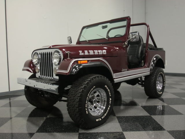 SUPERCLEAN LAREDO 4X4, RESTORED, LIFT, 4.2L I6, 4-SPEED, PWR FRNT DISCS/STEERING 1981 Jeep CJ