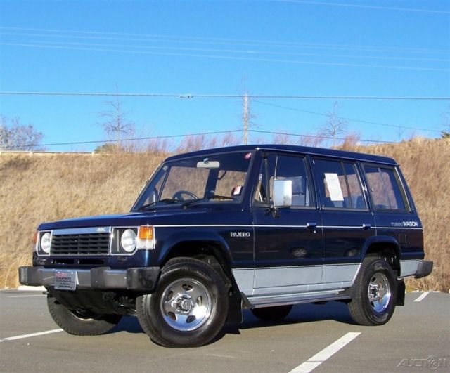 1987 Mitsubishi Montero 1-OWNER 74K PAJERO MMC TURBO DIESEL ORG PAINT AC 4X4 WAGON