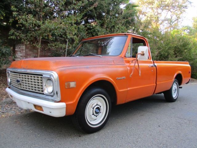 Survivor California Pickup Truck Custom 10 1972 1970 1969 1968 1967 CST Cheyenne 1971 Chevrolet C-10 CA Original Paint 6cyl / Automatic Protectoplate