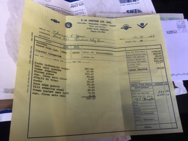 1969 Pontiac Grand Prix Ford Chevrolet dodge Buick Oldsmobile - photo 9