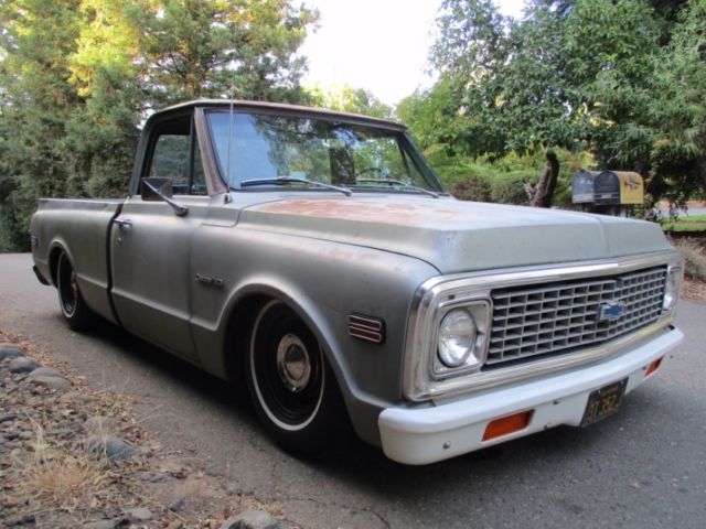 Survivor turnkey Fleet Side Short Bed Patina California Black and Yellow Plates 1971 Chevrolet C-10 Freemont CA Original Short Bed Fleetside