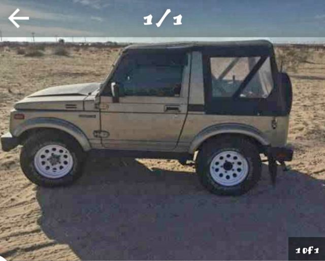 Suzuki Samurai 4x4 Convertible tow behind air conditioning reliable stock 1988 Suzuki Samurai