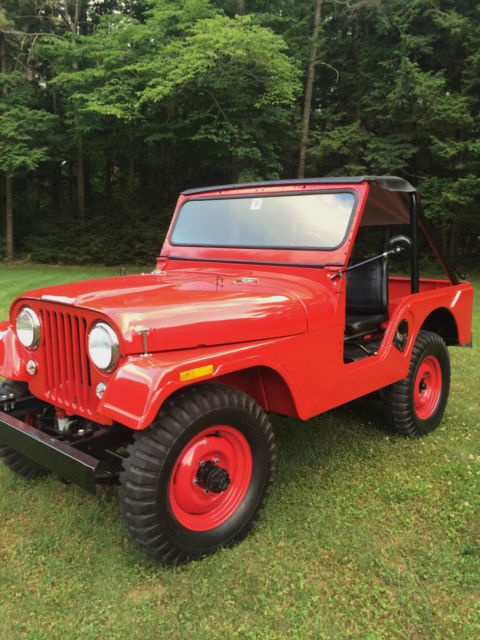 *SWEET *1957 JEEP WILLYS CJ5 FIRE ENGINE RED 1957 Jeep CJ