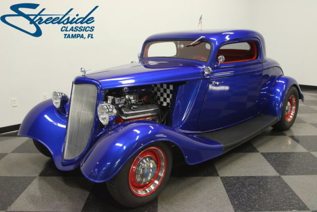 SWEET 34 COUPE, HEIDTS SUSPENSION, 350 V8, TH350, PB W/DISCS, COLD R134 AC, NICE 1934 Ford Coupe