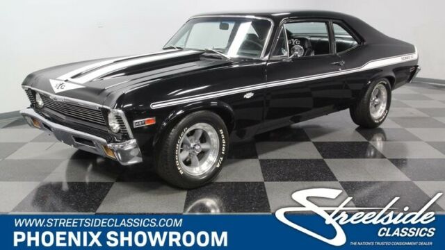 SYC Chevy V8 BBC Manual Classic Vintage Collector Black White Clone A/C Big Bloc 1971 Chevrolet Nova SS Yenko Tribute