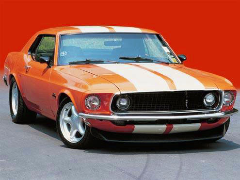 TANGERINE & CREAM 1969 Mustang coupe 1969 Ford Mustang Coupe