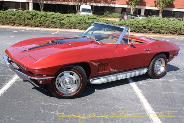 Tank sticker Documented, numbers matching 400Hp, 427CI engine, 4speed,side pipes 1967 Chevrolet Corvette Big Block