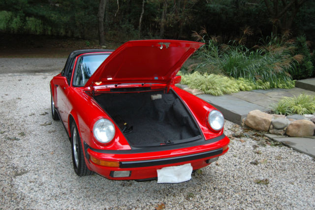 Targa, Guards Red, excellent condition see pic's,G-50 trany, rebuilt targa top 1987 Porsche 911