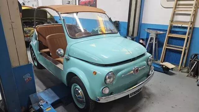 TEAL 1969 FIAT JOLLY 500 - (FRAME-ON RESTORATION) 1969 FIAT JOLLY 500 - (FRAME-ON RESTORATION)