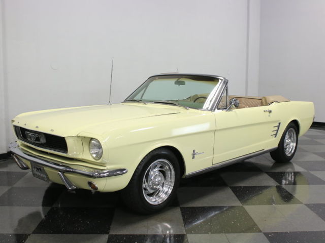 TERRIFIC CRUISING RAG TOP! NICE PAINT, NEWER POWER TOP, VERY CLEAN & RUNS GREAT! 1966 Ford Mustang