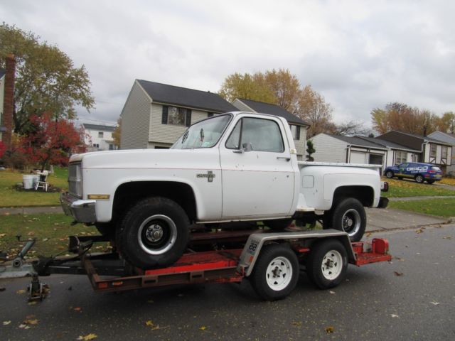 Texas Solid 1981 chevy K10 truck shortbed stepside 4x4 A/C Truck NO RESERVE ! 1981 Chevrolet C-10