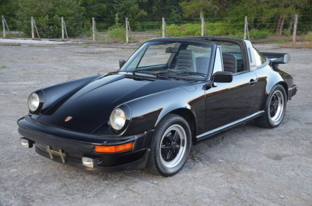 THE REAL DEAL-17161 ACTUAL MILE SC BLACK BLACK TARGA 1983 Porsche 911 SC TARGA