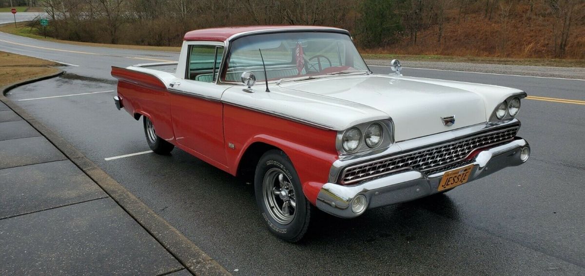 This 1959 Ranchero drives & runs great with a 302 V-8 and automatic transmission 1959 Ford Ranchero