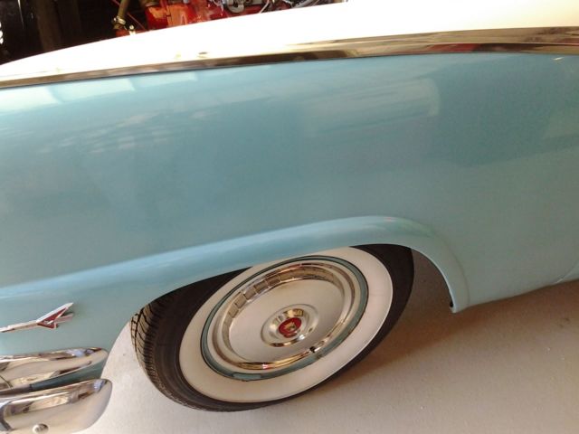 1956 Ford Crown Victoria white and green - photo 7