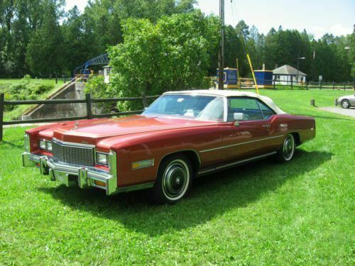 This car is an original 17000 mile car with 500cu' engine. 1976 Cadillac Eldorado