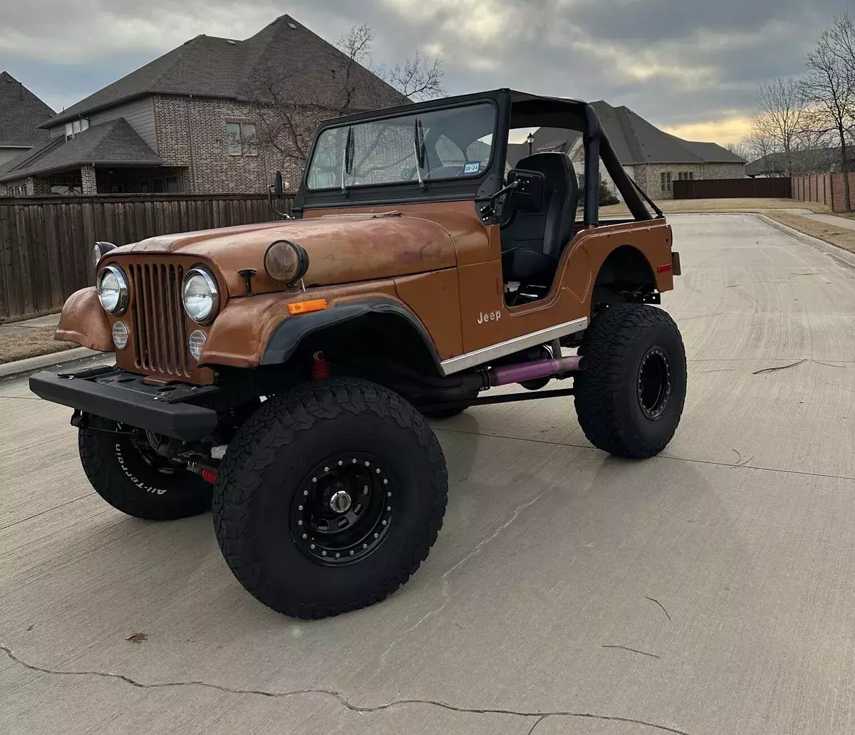 This is a 1978 Jeep CJ5 with an AMC 360 motor and th400 transmission. 1978 Jeep CJ