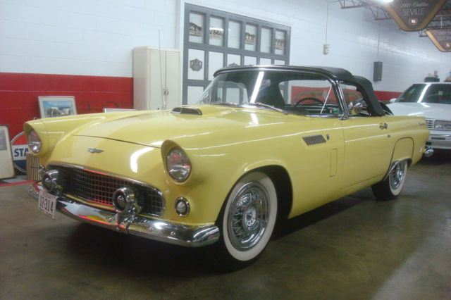 1956 Ford Thunderbird *BOTH TOPS 3-SPEED MANUAL COLD A/C DRIVER QUALITY - photo 5