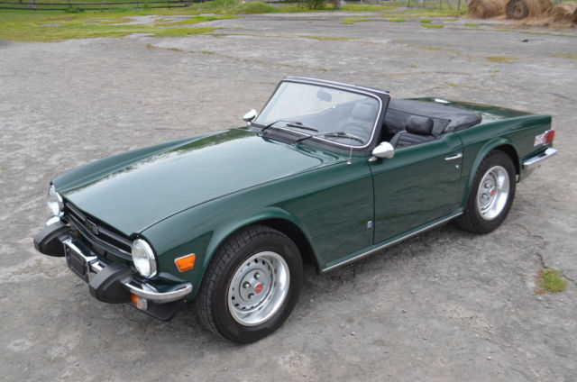 Three owner Solid Strong Driving British Racing Green TR6 1975 Triumph TR-6