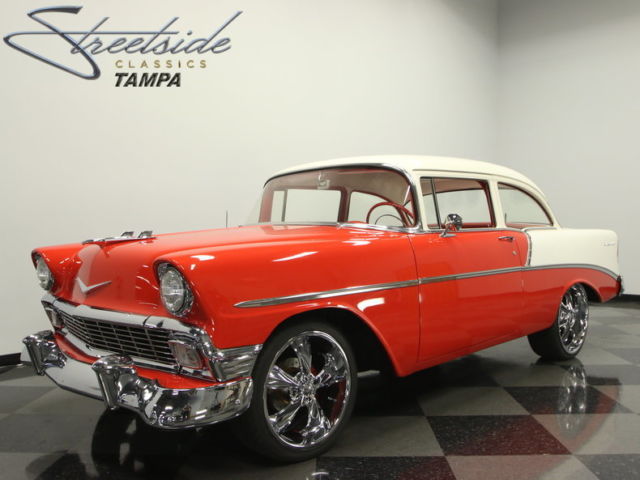 TOP NOTCH NUT & BOLT RESTO, LASER STRAIGHT, AWESOME SOUND SYSTEM, AIR RIDE, A++ 1956 Chevrolet 210