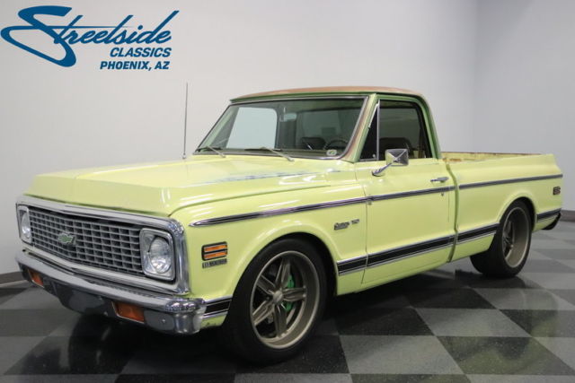 TOP-NOTCH RESTO, BLUE PRNTD 383 STROKER, AUTO, A/C, 4 WHEEL DISCS, RESTO RCPTS!! 1971 Chevrolet C10 Restomod