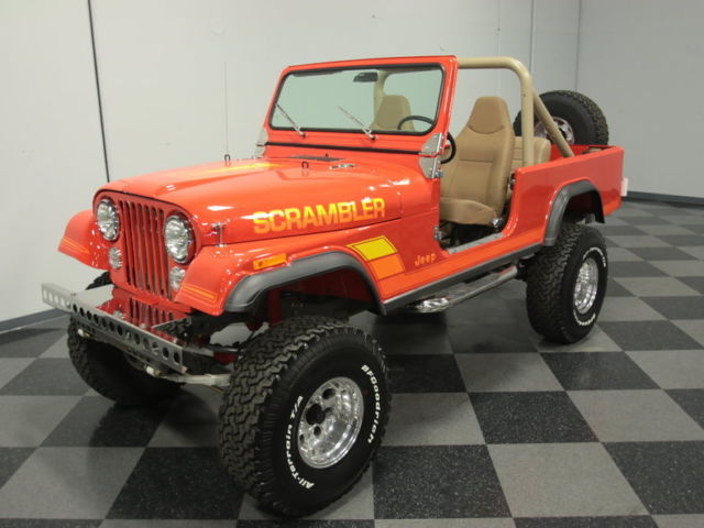 TOP-OF-THE-LINE FRAME-OFF BUILD, LS1 CONVERSION, AUTO, DUALS, PWR STEER & BRAKES 1982 Jeep CJ Scrambler
