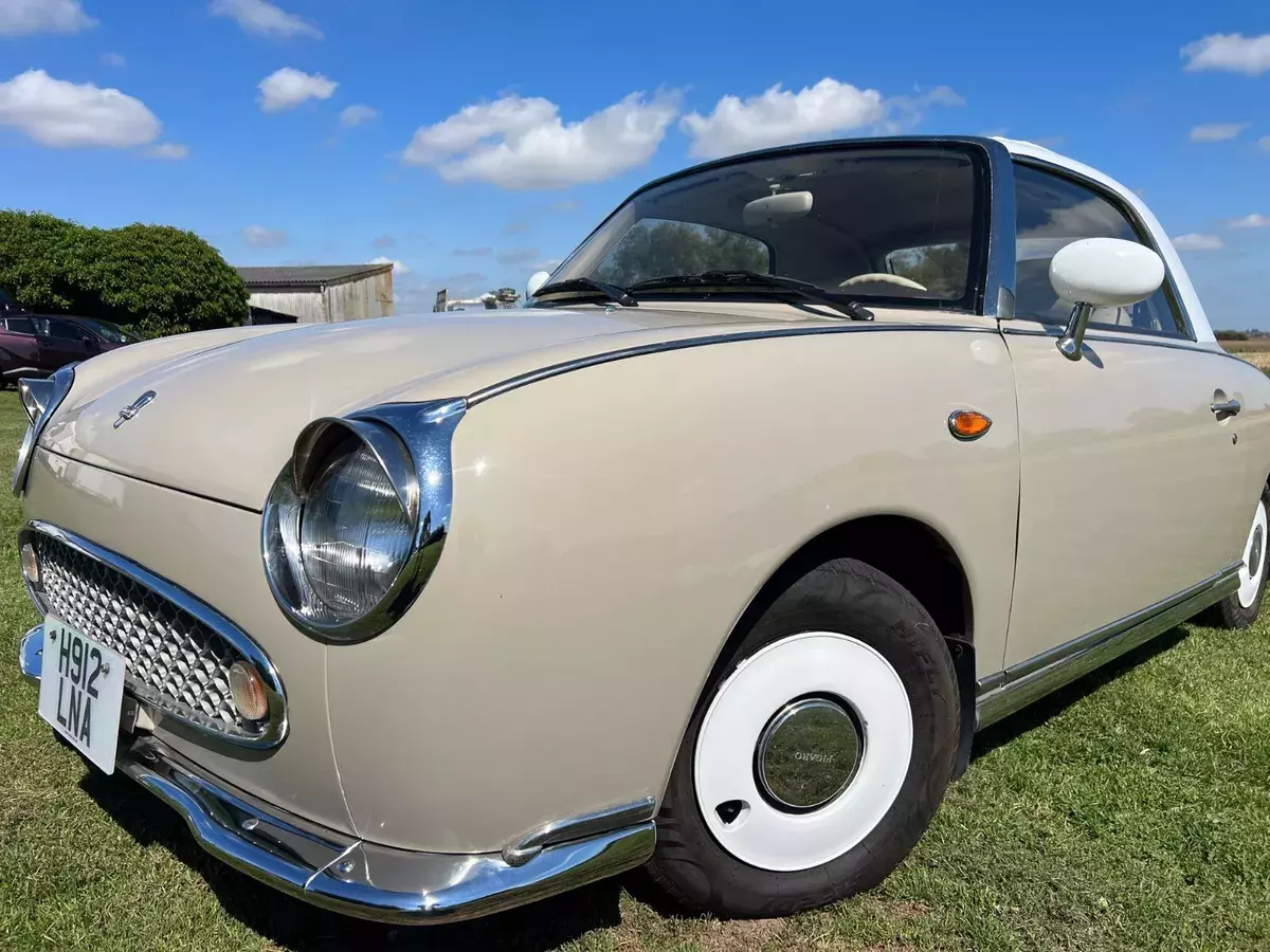 Topaz Nissan Figaro in LEFT HAND DRIVE. Totally Unique. Worldwide Delivery. VGC 1991 Nissan Figaro. LHD. Fully Refurbished