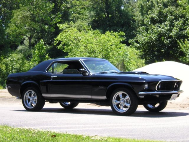 TOTALLY STUNNING 1969 MUSTANG CUSTOM "RAVEN BLACK"! BUILT 351! TRIPLE CHROME! 1969 Ford Mustang CUSTOM