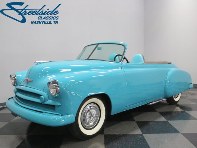 TOTALLY UNIQUE BUILD, SEDAN TURNED ROADSTER CHEVY, NO TOP, INLINE 6, 3 SPEED MAN 1949 Chevrolet Sedan Roadster