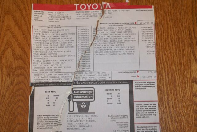 1991 Toyota Previa LE - photo 8