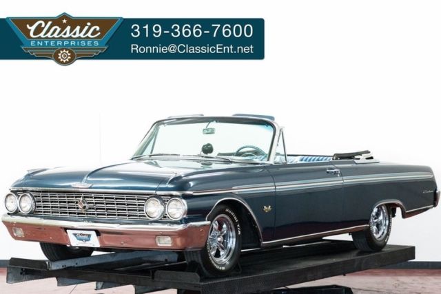 Tri Power overdirve original front disc brakes Torque Thrusts we ship worldwide 1962 Ford Galaxie 406 405 horse power two owner with low miles fast
