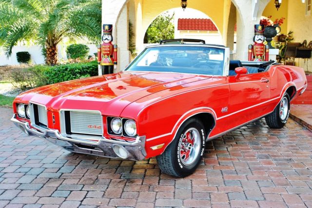 Tribute Car Bucket Seats Console Air Conditioning Power Steering & Brakes 1972 Oldsmobile 442 Cutlass Supreme Convertible Fully Restored