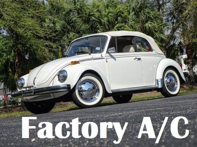 Triple white! Incredibly rare Factory A/C! Great condition inside and out. Fun! 1979 Volkswagen Beetle Convertible Triple White
