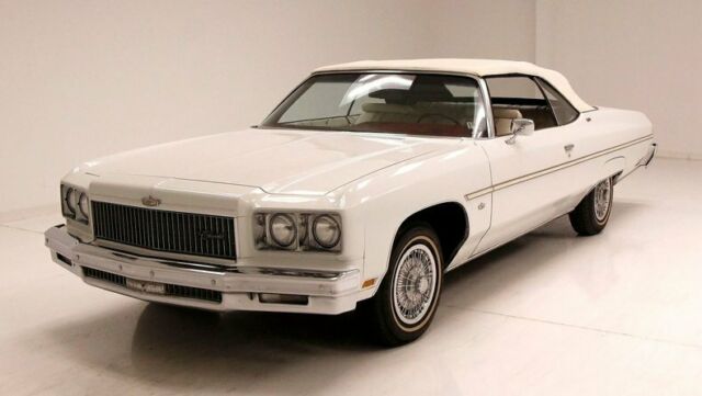Triple White/61K Original Miles/Nice Canvas Top/Powerful & Original 454ci V8 1975 Chevrolet Caprice Convertible