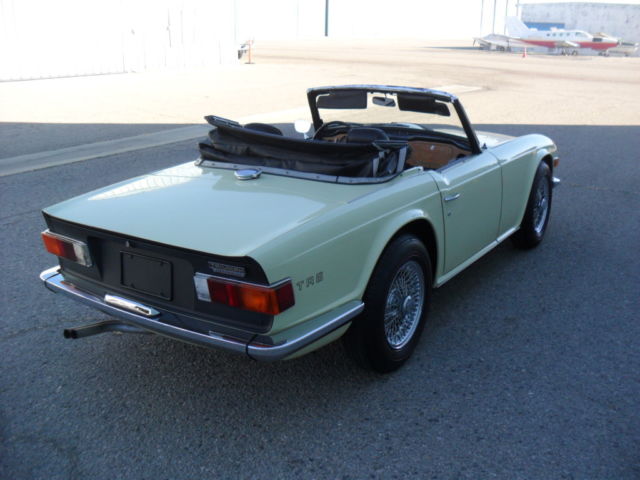 Triumph 1969 TR 6 Jasmine Yellow #34 Orig paint first year 1969 Triumph TR-6