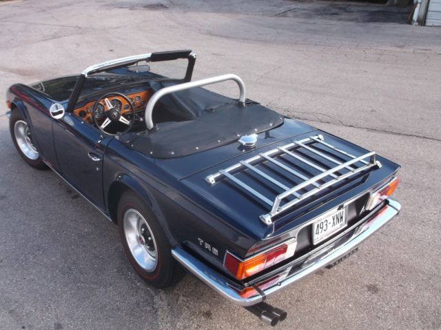 triumph 1976 TR6, Frame off 1,300 hour restoration 1976 Triumph TR-6
