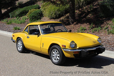Triumph Spitfire 1500, 4-speed with overdrive, rust free, recent service. 1974 Triumph Spitfire 4-speed manual with overdrive and soft/hardtop