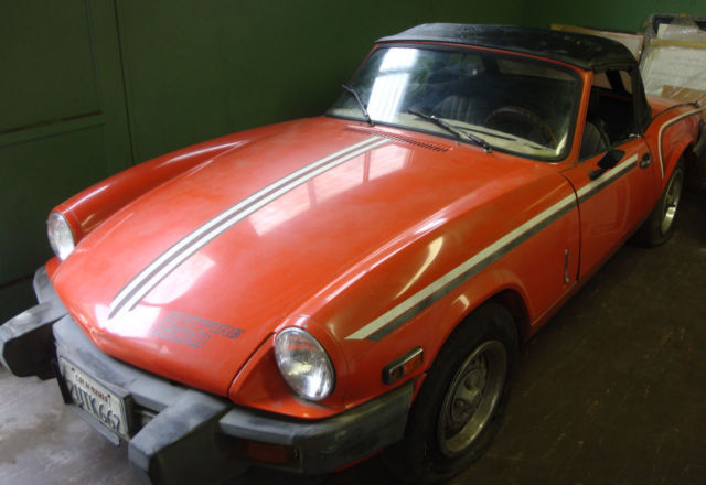 Triumph Spitfire 1979 - (in storage for 25 years) 60,938 orig miles exlnt extr 1979 Triumph Spitfire racing stripe