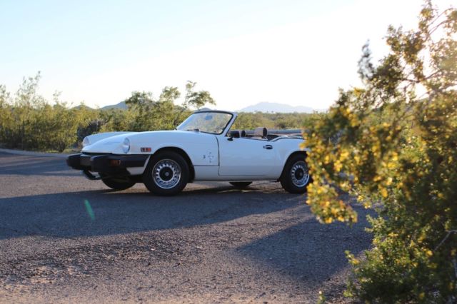 Triumph Spitfire British convertible classic car 1979 Triumph Spitfire