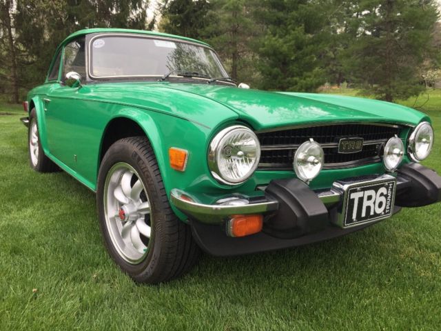 Triumph TR-6 with Overdrive, Factory Hardtop, and A/C 1976 Triumph TR-6