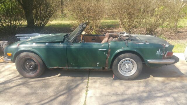 Triumph TR6 Project Extra Engine & Transmission Fenders Plus Many Other Parts 1974 Triumph TR-6 Convertible