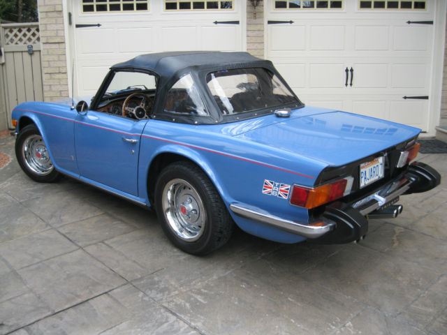 Triumph TR6 True Survivor, Exceedingly Original, Well Presvd, #'s Matching, O/D 1975 Triumph TR-6