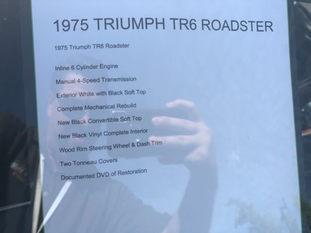 1975 Triumph TR-6 -RESTORED CLASSIC CONVERTIBLE- - photo 5