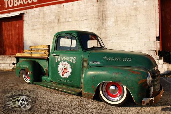 1952 Chevrolet C-10 Patina Slammed Pickup Truck - photo 3