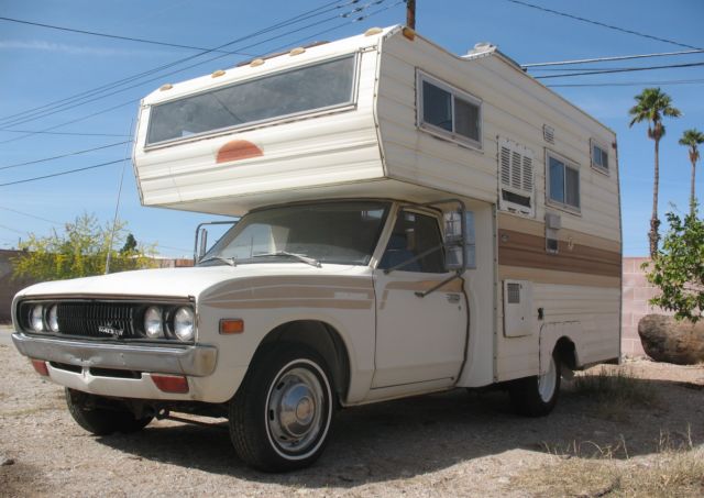 Truck Nissan RV Camper Class C Chinook Shasta Jayco Mint Toyota Ford GMC Dodge 1978 Datsun 620 Mini Motorhome Only 11497 Original Miles